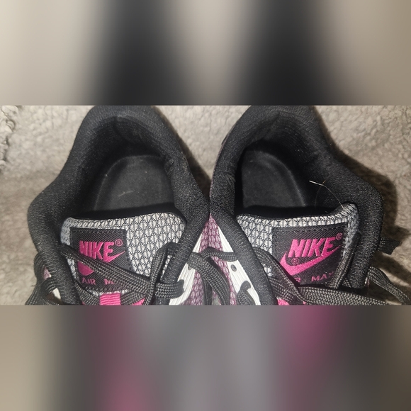 Nike Air Max 90 Jacquard White/Vivid Pink/ Sneakers Men's sz 9.5 Shoes 631750 - Picture 6 of 16